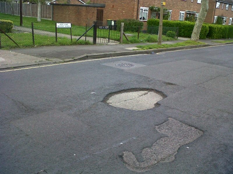Queens Road Pothole