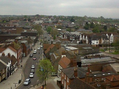 Rayleigh  High Street From the Tower