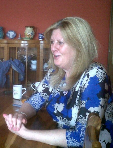 Pam Discussing the campaign over coffee 3